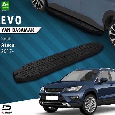 S-Dizayn Seat Ateca Evo Siyah Yan Basamak 173 Cm 2017 Üzeri
