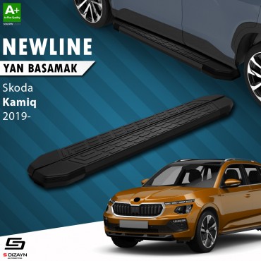 S-Dizayn Skoda Kamiq NewLine Black Side Steps Over 183 Cm 2019