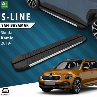 S-Dizayn Skoda Kamiq S-Line Chrome Side Step 183 Cm Above 2019