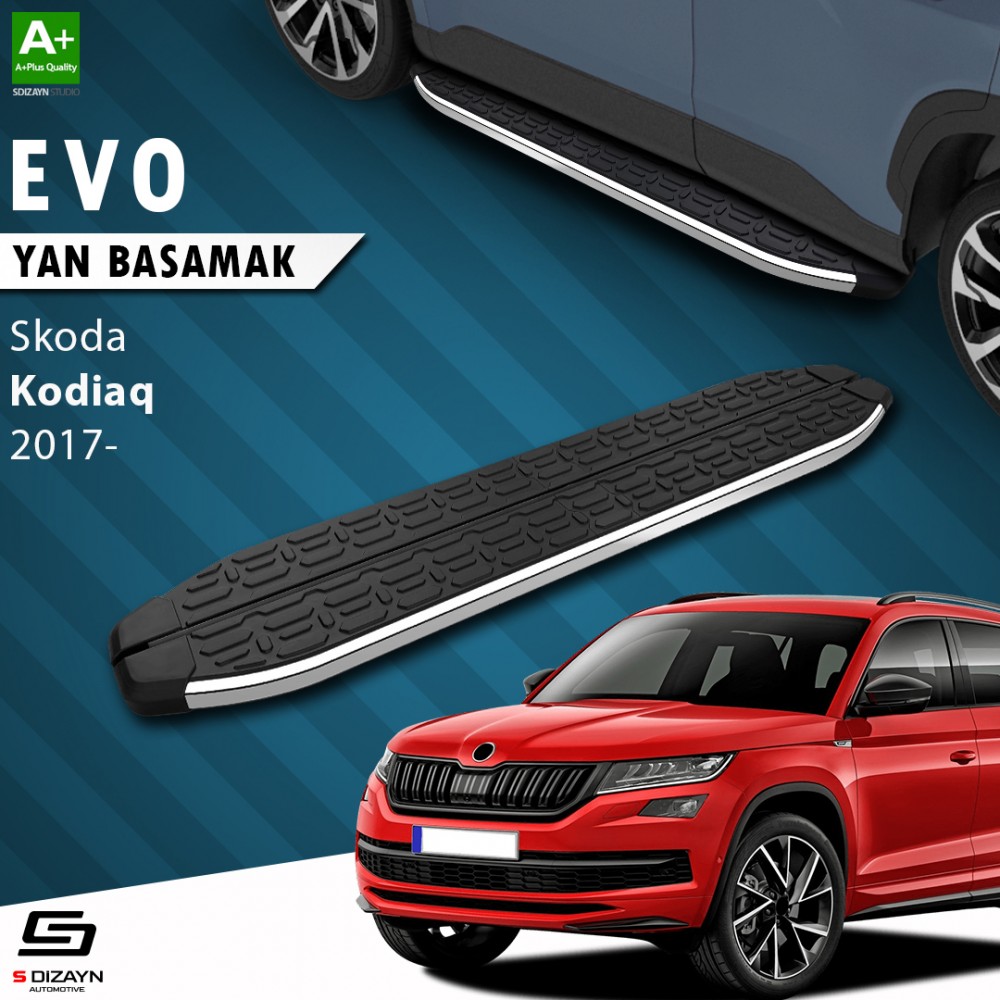 S-Dizayn Skoda Kodiaq Evo Krom Yan Basamak 193 Cm 2017 Üzeri
