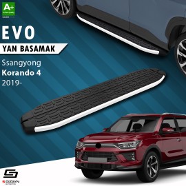 S-Dizayn Ssangyong Korando Evo Aluminyum Yan Basamak 183 Cm 2019 Üzeri