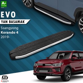 S-Dizayn Ssangyong Korando Evo Krom Yan Basamak 183 Cm 2019 Üzeri