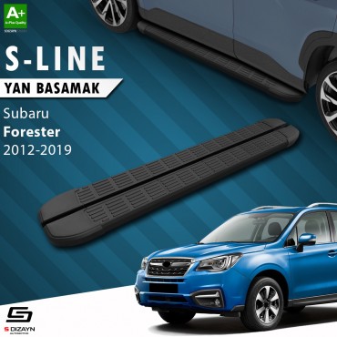 S-Dizayn Subaru Forester 4 S-Line Black Side Step 183 Cm 2012-2019