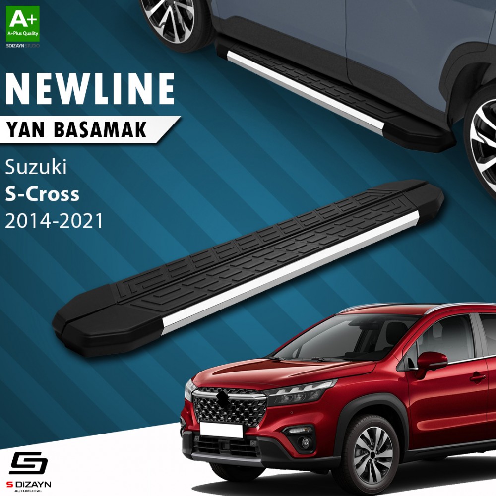 S-Dizayn Suzuki SX4 2 S-Cross NewLine Krom Yan Basamak 179 Cm 2014-2021