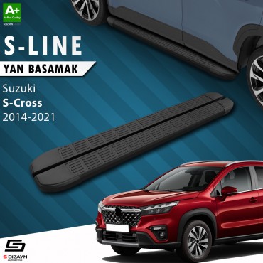 S-Dizayn Suzuki SX4 2 S-Cross S-Line Siyah Yan Basamak 173 Cm 2014-2021