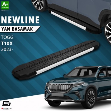 S-Dizayn TOGG T10X NewLine Aluminum Side Step 203 Cm Above 2023