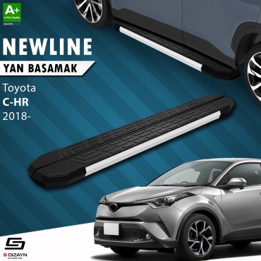 S-Dizayn Toyota C-HR NewLine Aluminum Side Step 173 Cm Above 2018