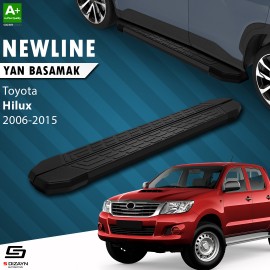 S-Dizayn Toyota Hilux 7 NewLine Siyah Yan Basamak 203 Cm 2006-2015