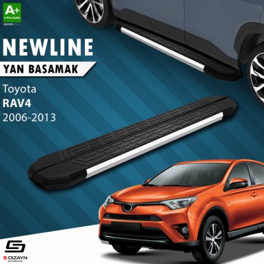 S-Dizayn Toyota Rav 4 3 NewLine Chrome Side Step 163 Cm 2006-2013