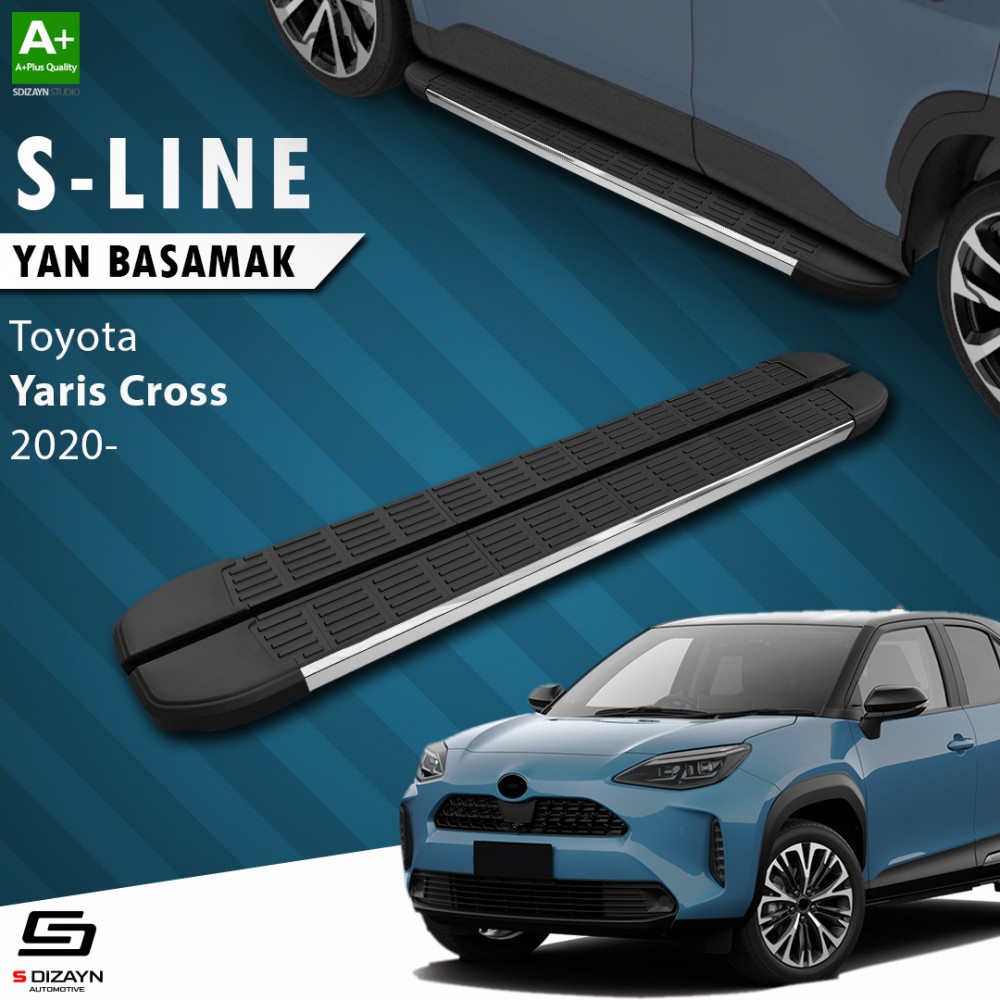 S-Dizayn Toyota Yaris Cross S-Line Chrome Side Step 173 Cm Over 2020