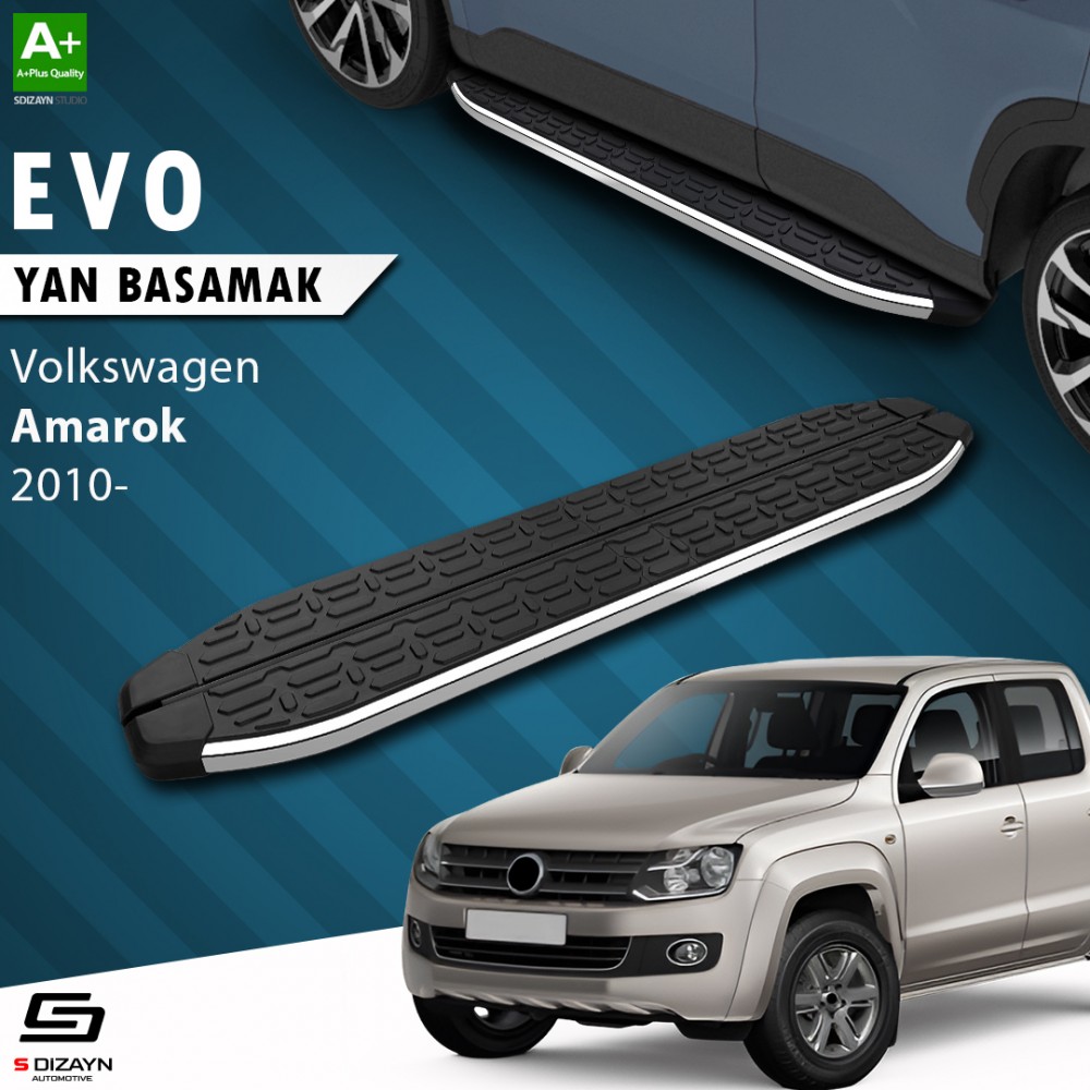 S-Dizayn VW Amarok Evo Krom Yan Basamak 203 Cm 2010 Üzeri
