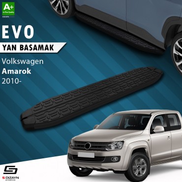 S-Dizayn VW Amarok Evo Siyah Yan Basamak 203 Cm 2010 Üzeri