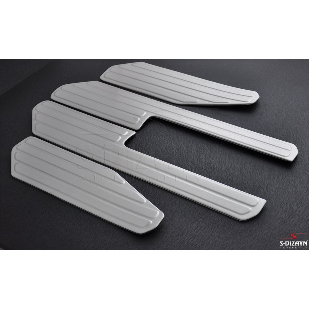 S-Dizayn VW Amarok Krom İç Kapı Eşiği 4 Prç 2010 Model Üzeri
