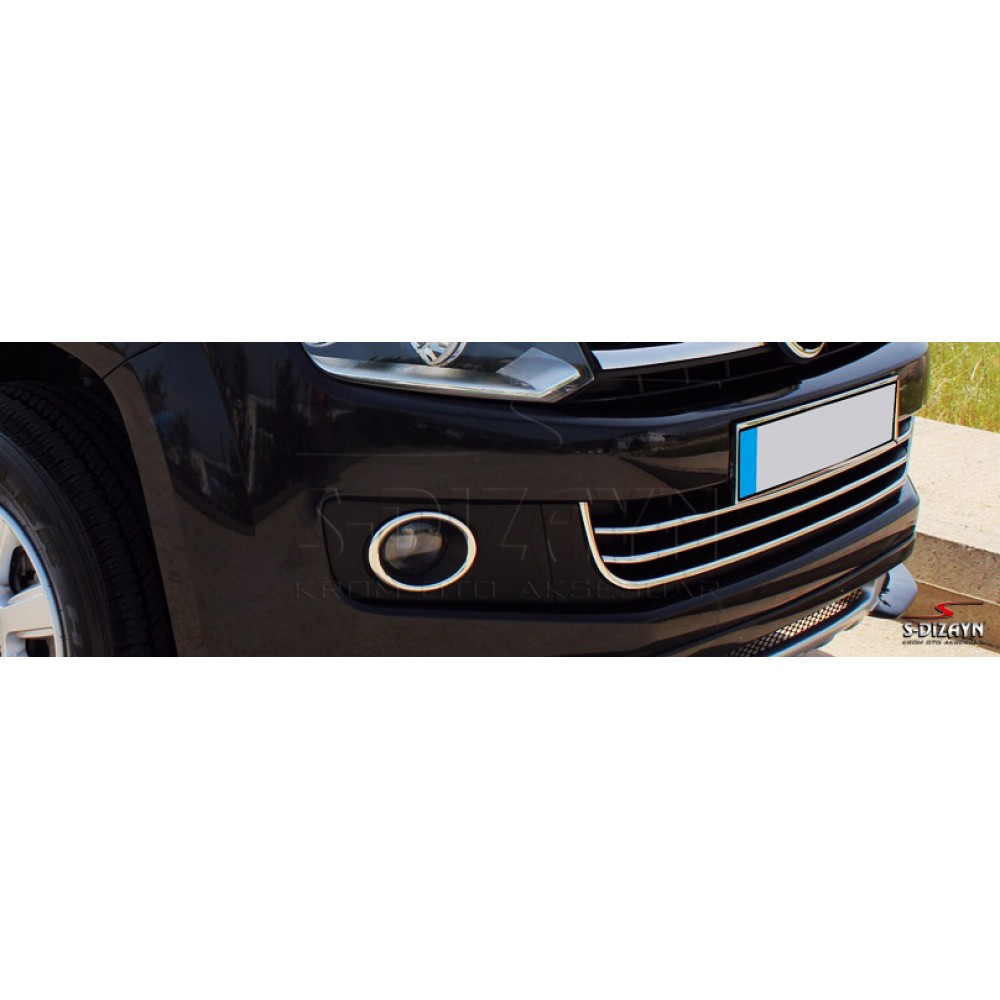 S-Dizayn VW Amarok Krom Ön Tampon Çıta 2 Prç (4X4) 2010-2016