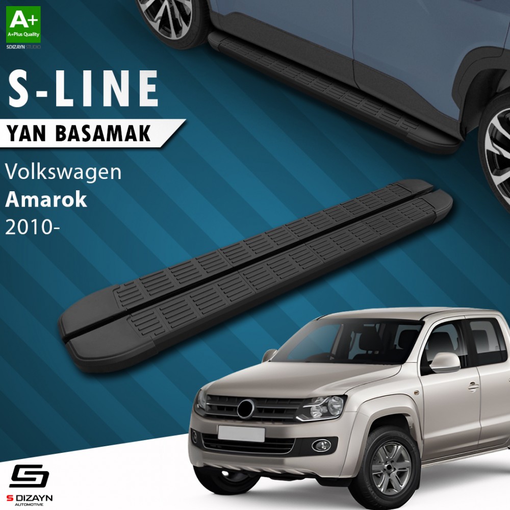 S-Dizayn VW Amarok S-Line Siyah Yan Basamak 203 Cm 2010 Üzeri