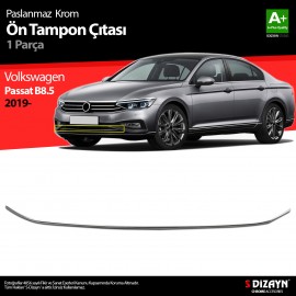 S-Dizayn VW Passat B8.5 Krom Ön Tampon Çıtası 2019 ve Üzeri 