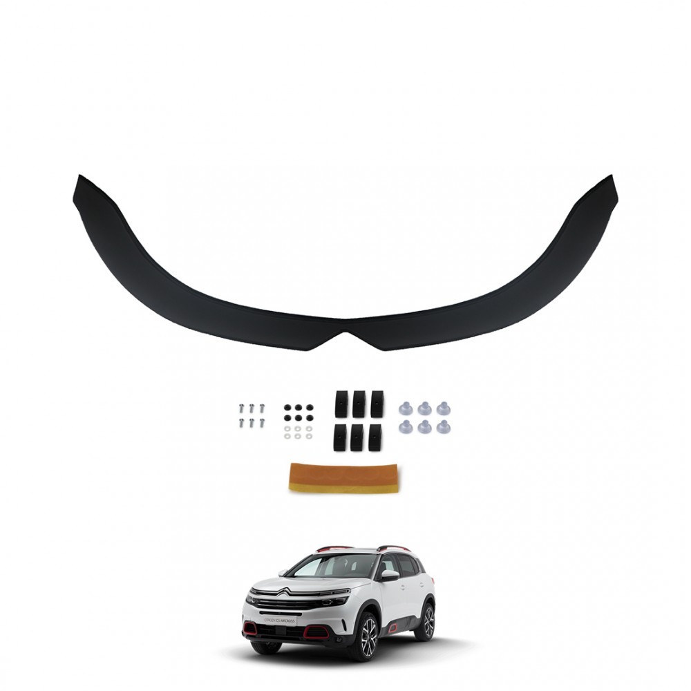 Citroen C5 Aircross Ön Kaput Koruyucu 4mm ABS 2017 ->