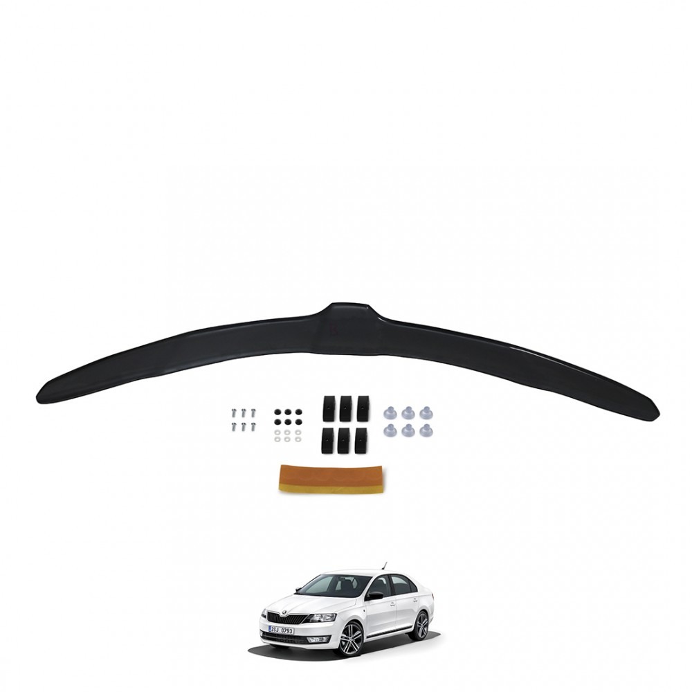  Skoda Rapid Ön Kaput Koruyucu 4mm ABS 2012 - 2019