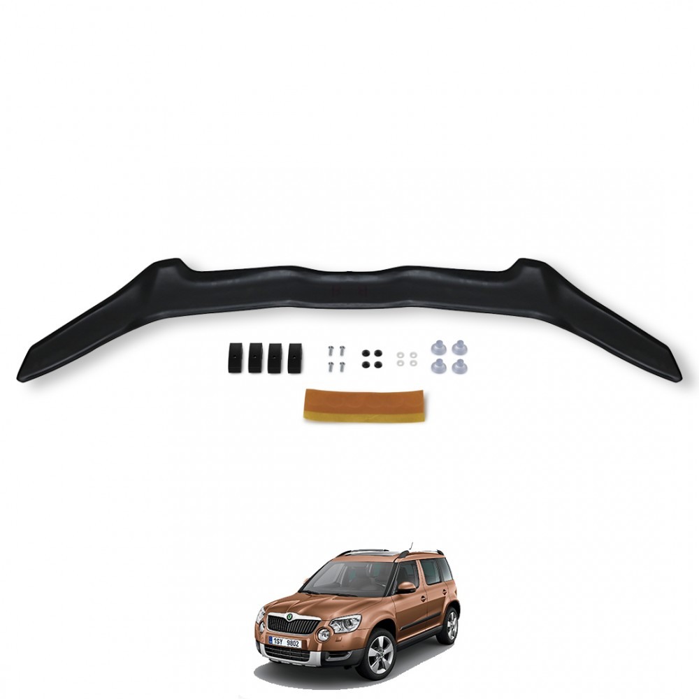 Skoda Yeti Front Hood Protection Spoiler 4mm ABS 2009 - 2013