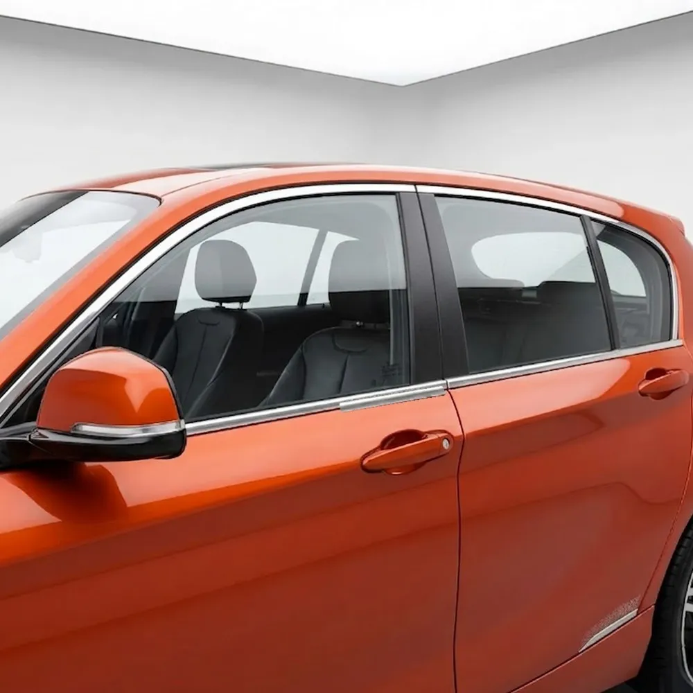 BMW 1 Serisi F20 HB Krom Cam Çerçevesi (8 Parça Paslanmaz Çelik) - 2013-2019 Modeller