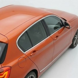 BMW 1 Serisi F20 HB Krom Cam Çerçevesi (8 Parça Paslanmaz Çelik) - 2013-2019 Modeller