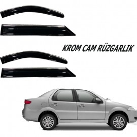 Krom cam rüzgarlığı 1.2mm Fiat Albea/Palıo/Sıena 4'lü / CARU430
