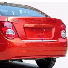 Chevrolet Aveo Sedan Krom Bagaj Alt Çıtası (Paslanmaz Çelik) - 2006-2011 Modeller