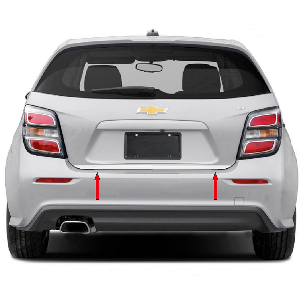 Chevrolet Aveo Hatchback Krom Bagaj Alt Çıtası (Paslanmaz Çelik) - 2012 ve Sonrası Modeller