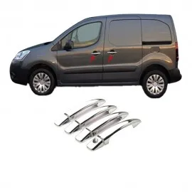 Citroen Berlingo II Mini Van Krom Kapı Kolu (Paslanmaz Çelik) - 4 Kapı - 2008-2018 Modeller