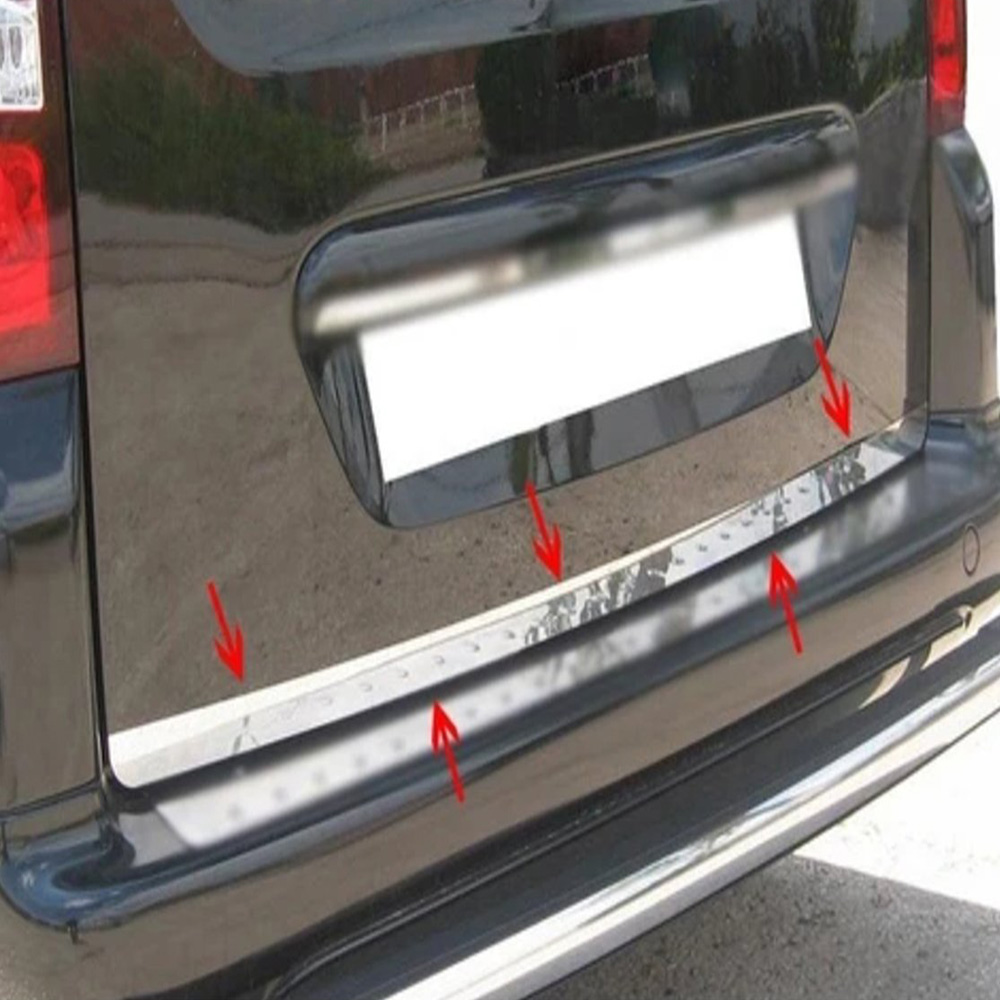 Citroen Berlingo II Mini Van Krom Bagaj Alt Çıtası (Paslanmaz Çelik) - 2008-2018 Modeller