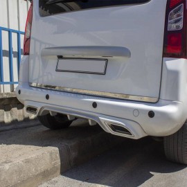 Citroen Berlingo II Mini Van Krom Bagaj Alt Çıtası (Paslanmaz Çelik) - 2008-2018 Modeller