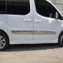 Citroen Berlingo II Mini Van Krom Yan Kapı Çıtası (4 Parça Paslanmaz Çelik) - 2008-2018 Modeller