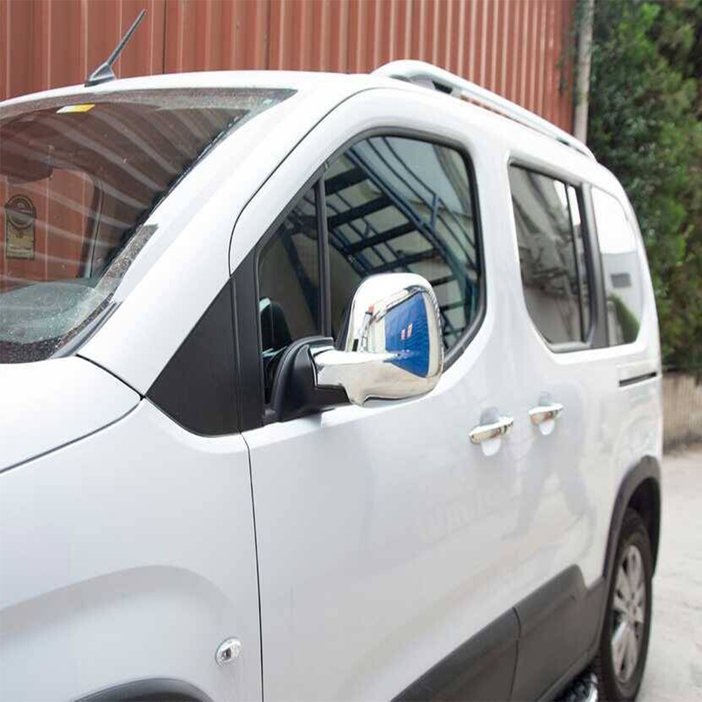 Citroen Berlingo II Mini Van Ayna Kapağı (2 Parça ABS Krom) - 2012-2018 Modeller