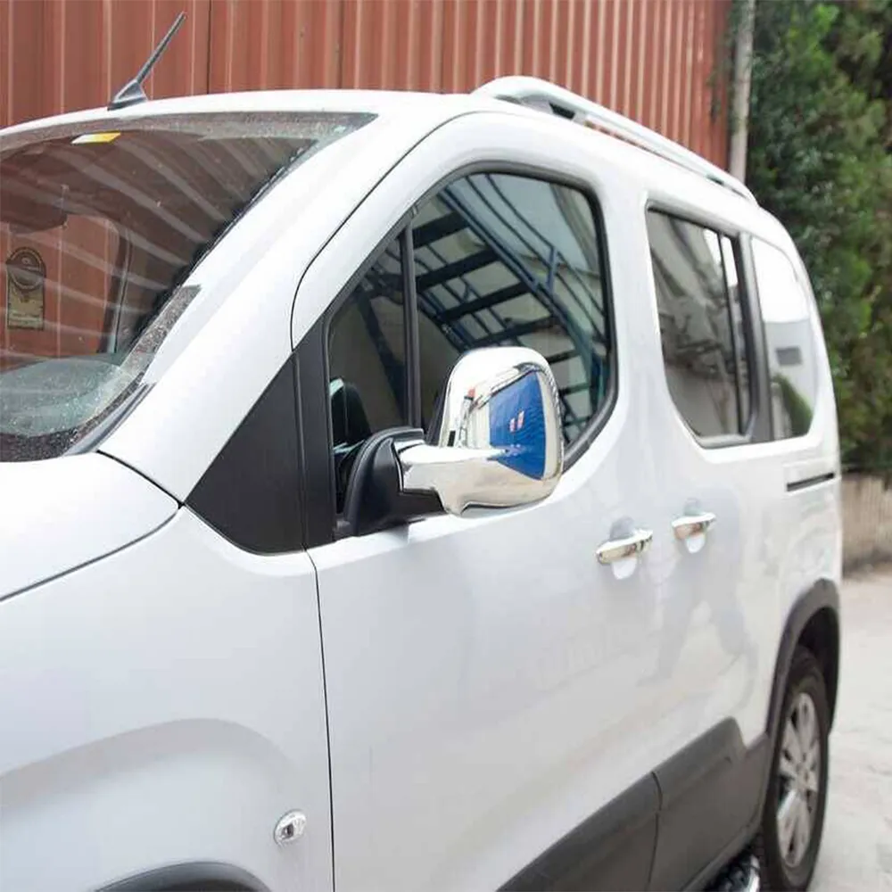 Citroen Berlingo II Mini Van Ayna Kapağı (2 Parça ABS Krom) - 2012-2018 Modeller