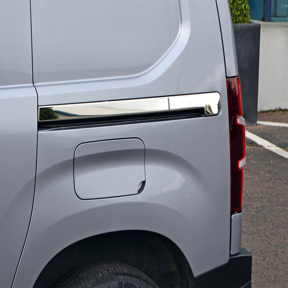 Citroen Berlingo III Mini Van Chrome Sliding Door Trim (2 Pieces Stainless Steel) - For 2019 and Newer Models