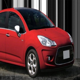 Citroen C3 HB Krom Ayna Kapağı (2 Parça Paslanmaz Çelik) - 2009 ve Sonrası Modeller