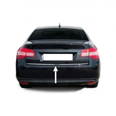 Citroen C5 Sedan Krom Bagaj Alt Çıtası (Paslanmaz Çelik) - 2008 ve Sonrası Modeller