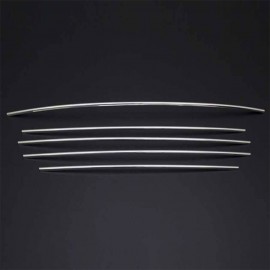 Citroen C5 Sedan Chrome Front Bumper Trim (5 Pieces - Stainless Steel) - 2008 and Later Models