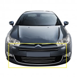 Citroen C5 Sedan Chrome Front Bumper Trim (5 Pieces - Stainless Steel) - 2008 and Later Models