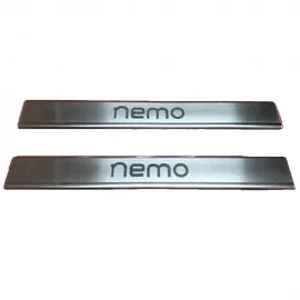 Citroen Nemo Minivan Krom Kapı Eşiği (2 Parça Paslanmaz Çelik) - 2007 ve Sonrası Modeller