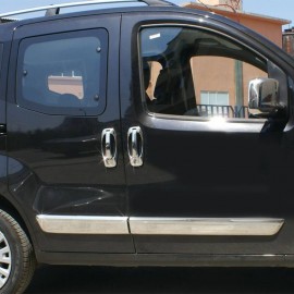 Citroen Nemo Minivan Krom Yan Kapı Çıtası 4 Parça Paslanmaz Çelik - 2007 ve Sonrası Modeller