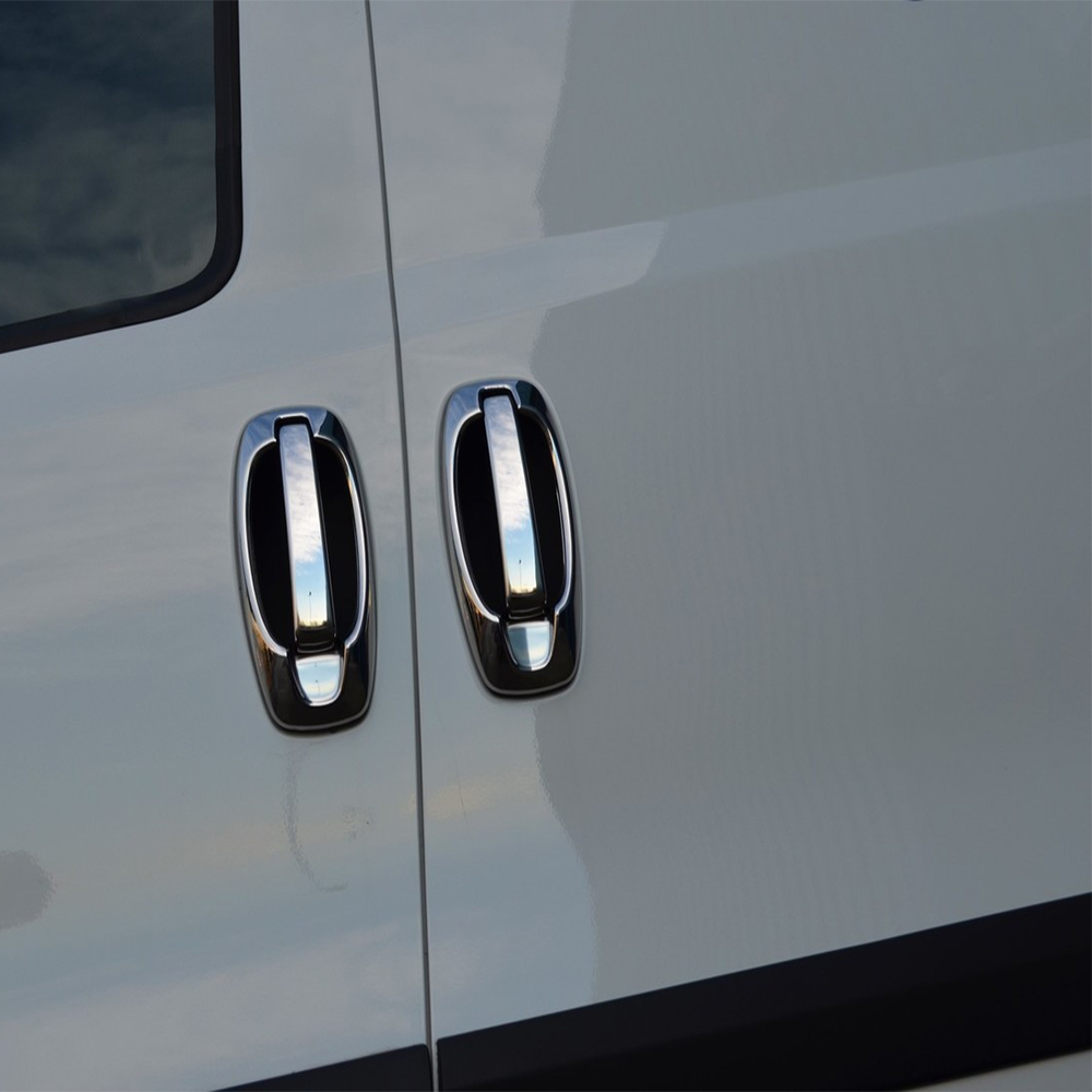 Citroen Nemo MPV Krom Kapı Kolu 4 Kapı 8 Parça Paslanmaz Çelik (Set) - 2007 ve Sonrası Modeller