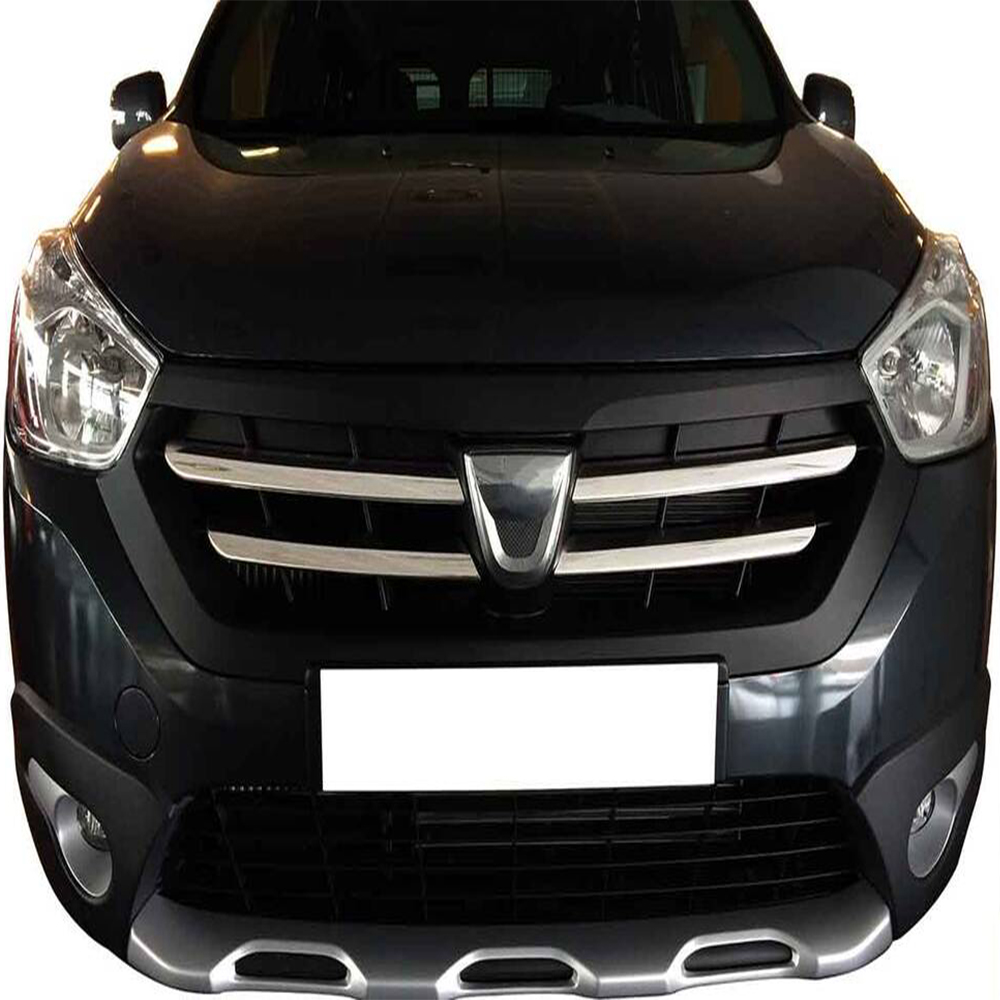 Dacia Dokker Lav Krom Ön Panjur 4 Parça Paslanmaz Çelik - 2012-2017 Modeller
