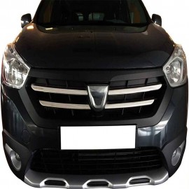 Dacia Dokker Lav Krom Ön Panjur 4 Parça Paslanmaz Çelik - 2012-2017 Modeller