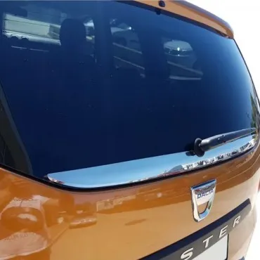 Dacia Duster SUV Krom Bagaj Camı Alt Çıtası (Paslanmaz Çelik) - 2012-2017 Modeller