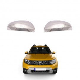Dacia Duster SUV Ayna Kapağı (2 Parça, ABS Krom) - 2018-2023 Modeller