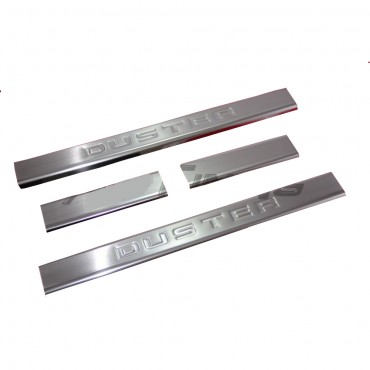 Dacia Duster SUV Krom Kapı Eşiği (4 Parça) - Paslanmaz Çelik (2018-2023)