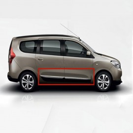 Dacia Lodgy MPV Krom Yan Kapı Çıtası (4 Parça Paslanmaz Çelik) - 2013-2024 Modeller
