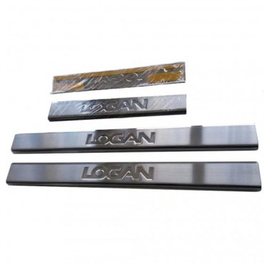Dacia Logan Sedan Krom Kapı Eşiği (4 Parça Paslanmaz Çelik) - 2005-2012 Modeller