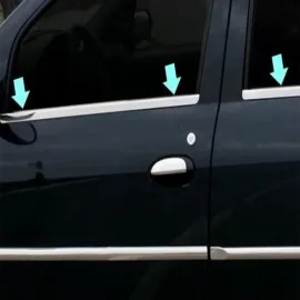 Dacia Logan Facelift SD Krom Cam Çıtası 4 Parça Paslanmaz Çelik - 2008-2013 Modeller